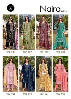Belliza naira vol-144 cotton dress material wholesale